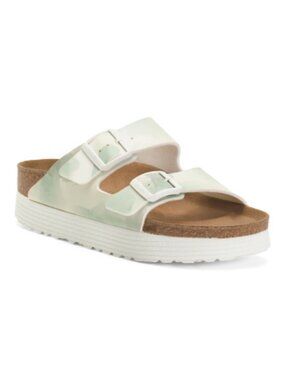 NEW BIRKENSTOCK Faux Suede Made in Portugal Arizona Platform Sandals 266 5M9